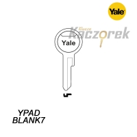 Mieszkaniowy 100 - klucz surowy mosiężny - Yale YPADBLANK 7